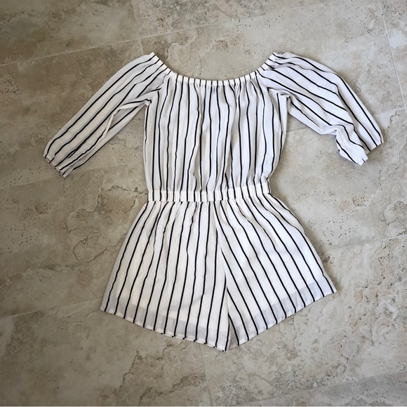 Striped Romper - Picture 8 of 9